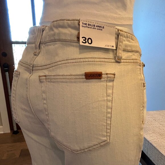 Joe's Jeans Distressed Slim Boyfriend Ankle Jeans - Picture 6 of 8